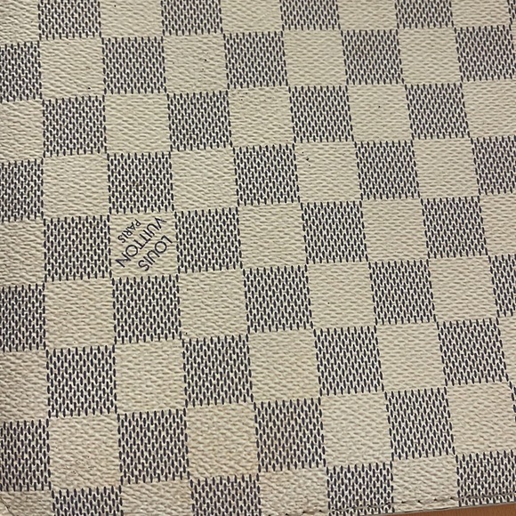 Authentic Louis Vuitton Neverfull Wrislet/Pouch in Damier Azur/Rose Ballerine - Picture 11 of 12